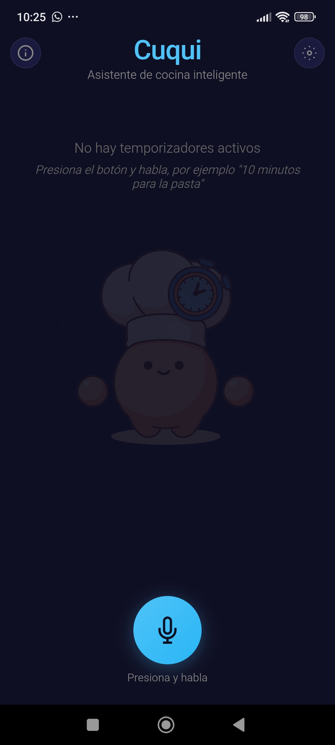 Cuqui voice command demo